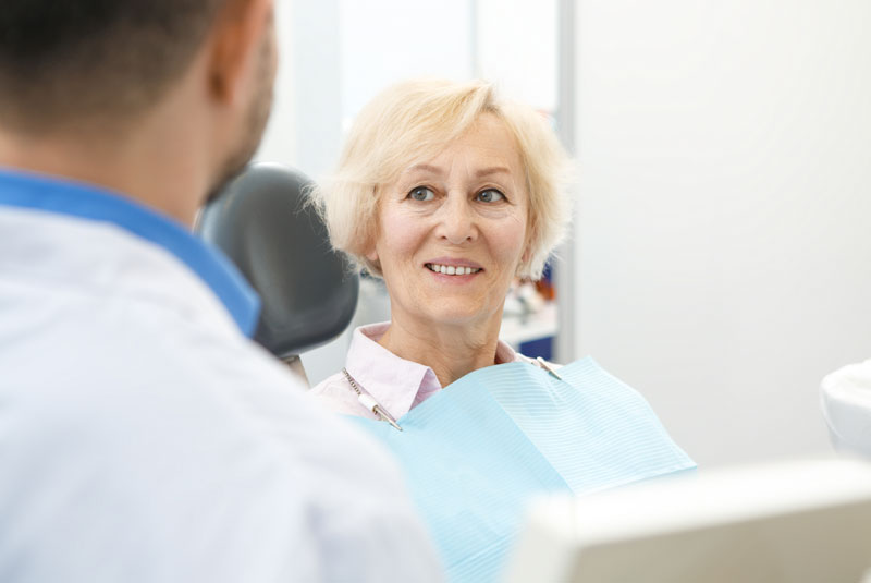 Dental Implant Patient Undergoing A Dental Implant Procedure